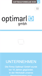 Mobile Screenshot of optimarl.de